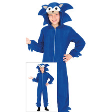 COSTUME DA RICCIO BLU TUTA CON